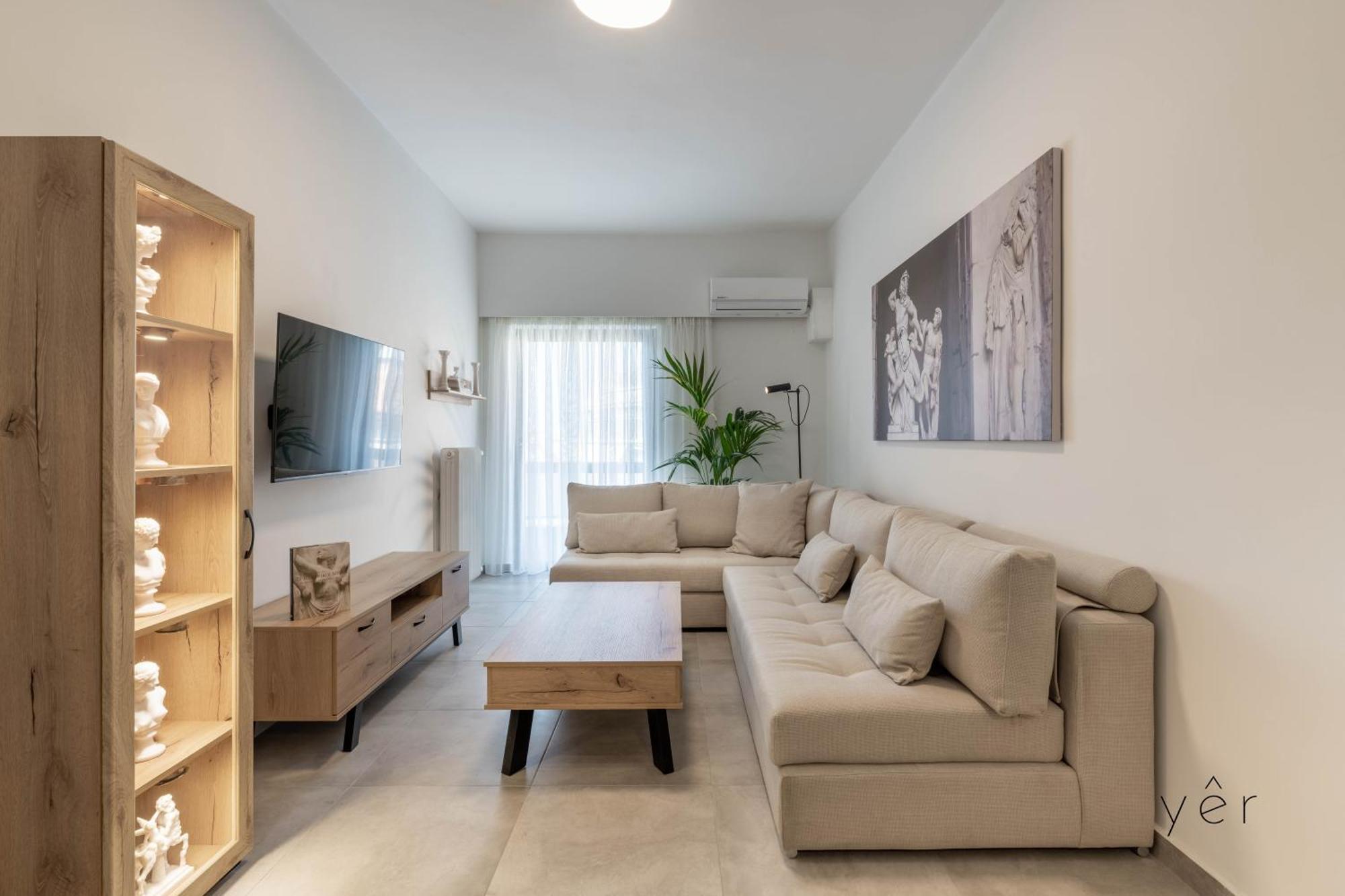 Modern Mythic Flat With Greek-Inspired Artistic Apartment Athens Ngoại thất bức ảnh