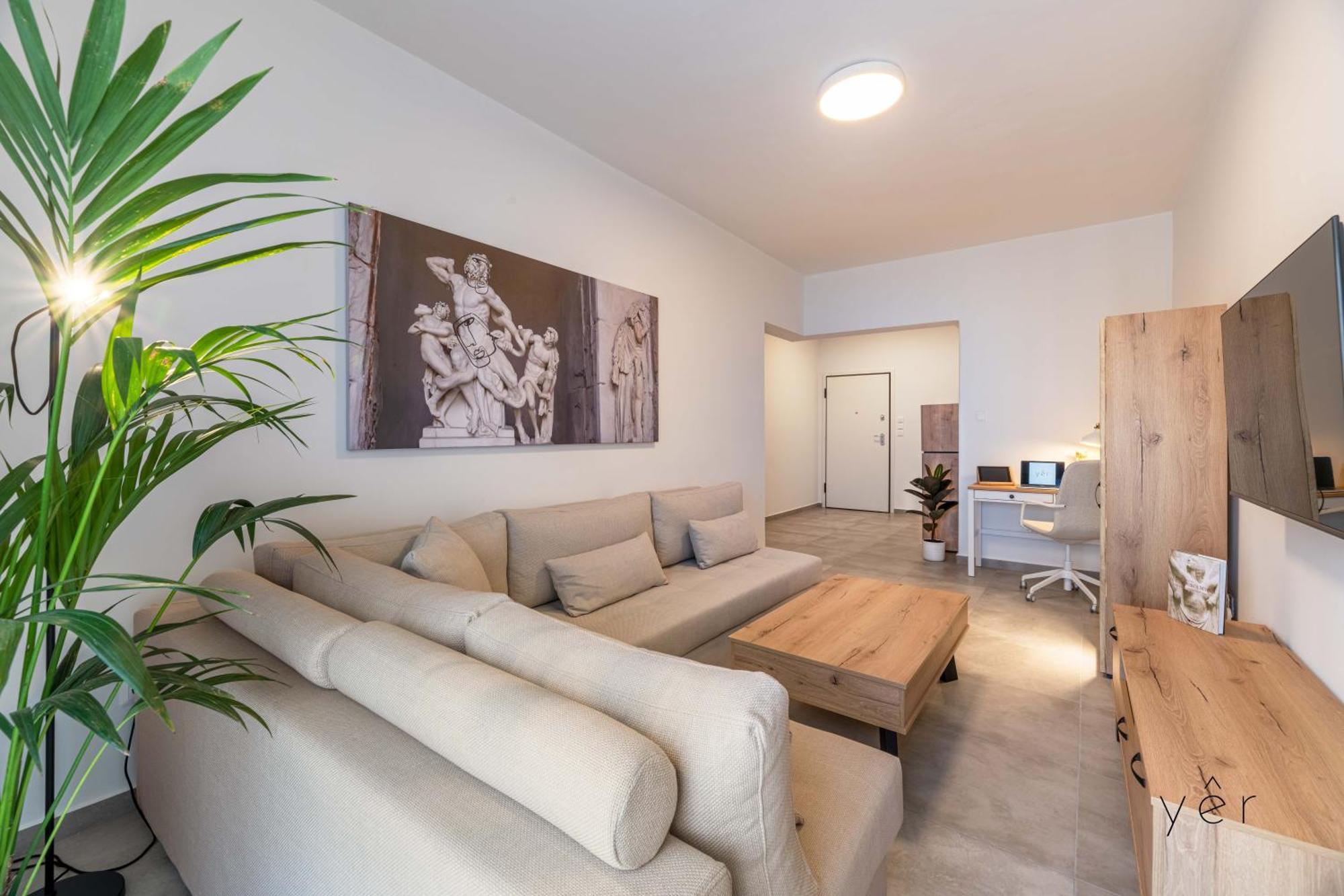 Modern Mythic Flat With Greek-Inspired Artistic Apartment Athens Ngoại thất bức ảnh